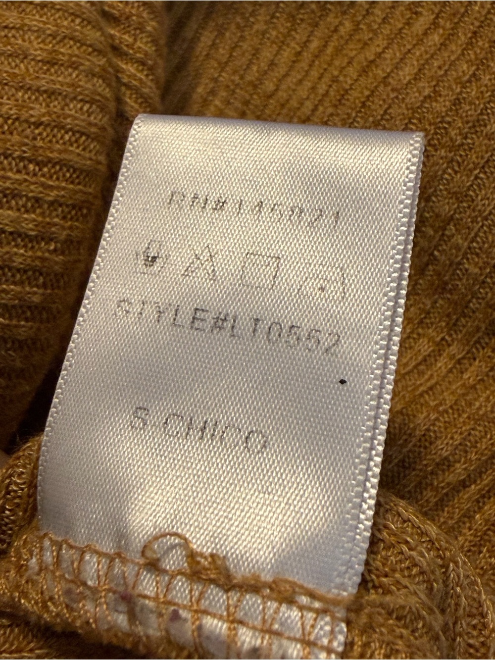 Listicle Mustard Ribbed Knit Top - Picture 5 of 6